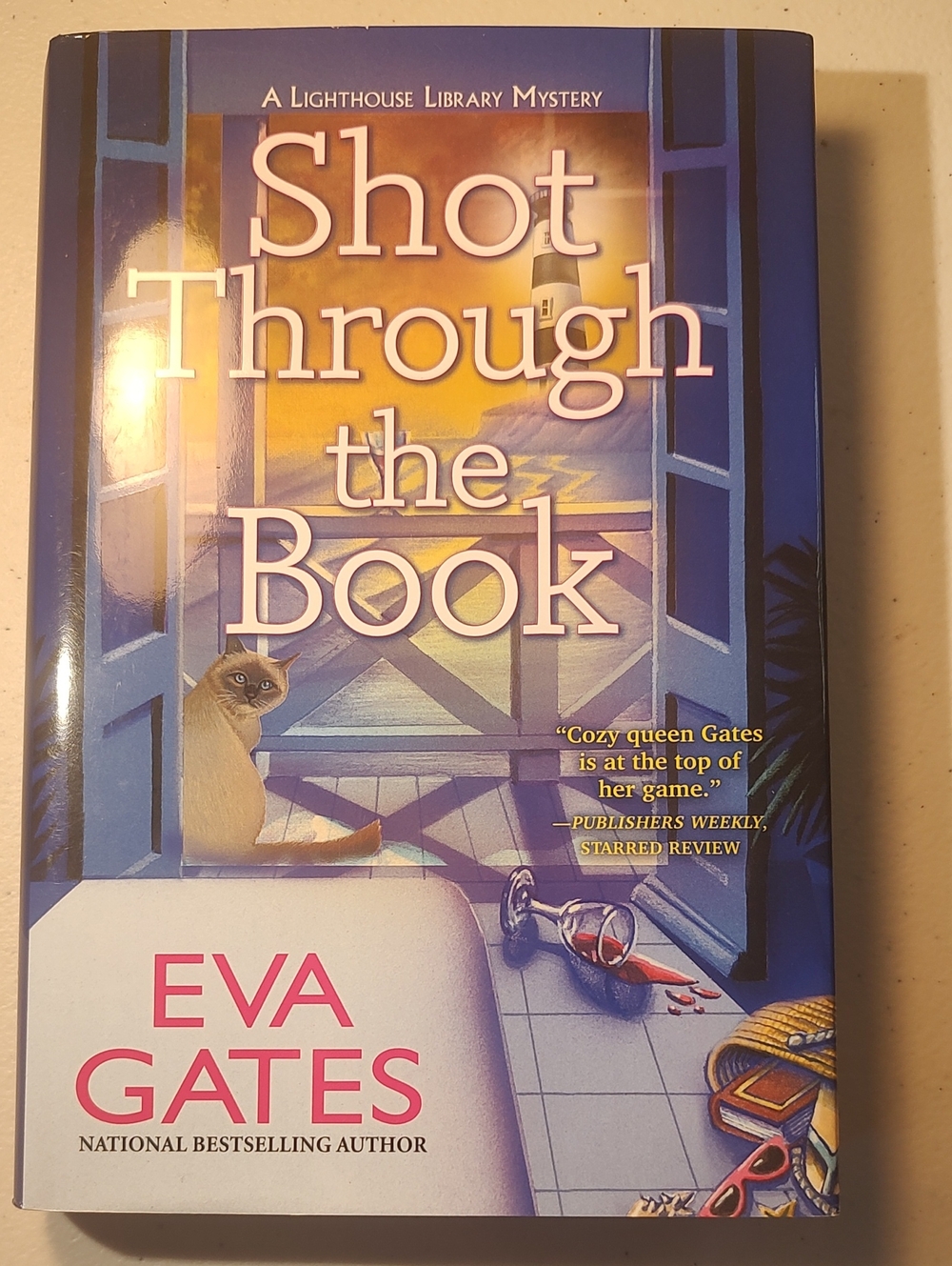 Shot Through The Book By Eva Gates A Lighthouse Library Mystery Cozy Mystery